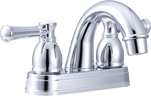 Dura Faucet RV Designer Two Handle Arc Spout Bathroom Faucet (Brushed Satin Nickel) - for Recreational Vehicles, Motorhomes, Travel Trailers and More in Saudi Arabia