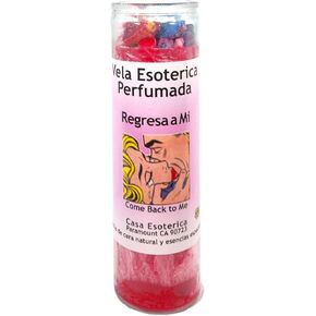 Come Back to ME-Palm Wax Spiritual Intention Spell Candle-[Pink] | Vela CASA ESOTERICA PERFUMADA- (REGRESA A MI)