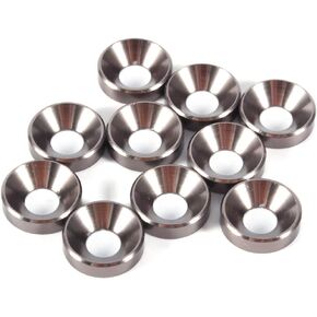 10PCS M5 Flat Head Washer, Aluminum Alloy Colorful Countersunk Head Gasket with Surface Anodization