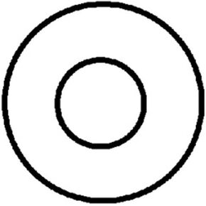 100 1/16" Nylon Flat Washers .115" I.D.032" Thick