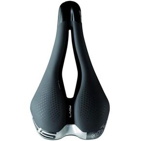 Selle Italia - Comfortable City Bike Saddle S 5 Lady Superflow Woman, Rail FeC Alloy Ø7, Soft-Tek, Ultra Comfort Gel, Durable, Reflective Tape High Visibility, Ergonomic
