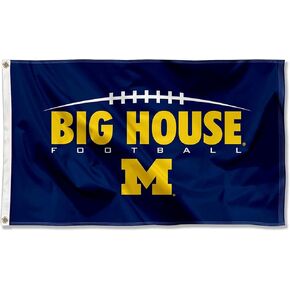 Big House Michigan Large College Flag
