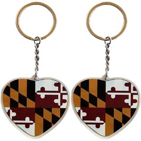 JAVD Maryland Flag Keychain - 2 Pack