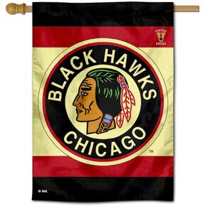 WinCraft Chicago Blackhawks Vintage Retro Two Sided House Flag