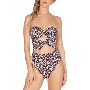 Bar 3 Women's Swimwear Brand Standard Underwire Bandeau One Piece Swimsuit