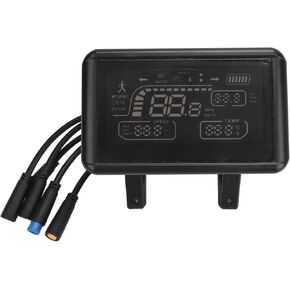 Electric Bike LCD Display Meter, Electric Bike LED Display Panel with Speed, Gear, Power, Mode Indicators, Waterproof Bike Computer for Electric Bike Modification