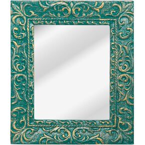 Sungmor Vintage Decorative Wall Mirror, Cast Iron Victorian Style Wall Mounted Makeup Mirror, Heavy Duty Ornate Accent Home Decor Dresser Mirror, Bedroom Living Room Wall Decor Hanging Mirror in Kuwait