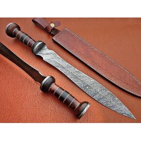 Roman Gladius Handmade Damascus Steel Sword