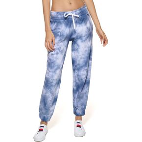 Tommy Hilfiger Women's Relaxed Fit Tie Dye Print Side Pockets Jogger