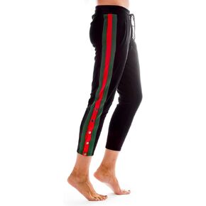 Fleece-Lined Tuxedo Track Pants