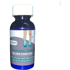 Natural Shield Silver First Aid Barrier, Brush on Wound Protection for Kids, Sting Free Liquid Bandage, Made in The USA, Woman Owned Small Business