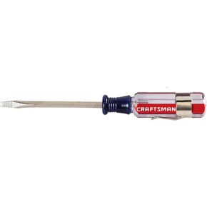 CRAFTSMAN Screwdriver, 1/8-in x 2-1/2 in Slotted, Acetate Handle (CMHT65017)