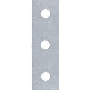 9 Pcs 3 Hole Splice Plates for 1-5/8" Strut Channel, Accept 1/2" Bolt, Steel Flat Plate Fitting, Length 5-3/8", Thickness 6mm