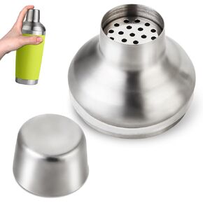 Cocktail Shaker Lids Compatible with YETI Rambler 20 oz, Leak Resistant, Shake without Splashes, Stainless Steel Replacement Lid Whiskey Replacable Drinking Lid Suitable for Party/Bar