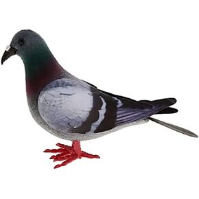 Sewroro Artificial Birds Simulation Foam Pigeon Model Lifelike Feathered Birds Realistic Pigeon Figure Animal Statues for Tree Lawn Ornament