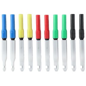 10pcs Insulation Wire Piercing Probes,0.7mm Test Probe Pins, Automotive Diagnostic Test Repair Tools Needle Piercing Clip Test Probe