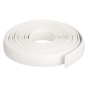 uxcell Silicone Foam Seal Strip, 0.12" x 0.6" x 16.4 Ft Square Solid Weather Stripping Sponge Rubber Bar for Door Window DIY Gasket Automotive, White