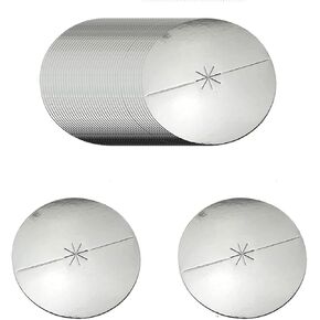 TAODAN 40PCS 8cm/3.15inch Diameter Drip Protector Paper Candle Holder Silver Candle Drip Bucket Suitable for Church or Christmas Candlelight Service