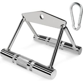 A2ZCARE LAT Pull Down Cable Machine Attachment - Cable Machine Accessories for Home Gym with Multi Option: V-Handle, D-Handle, V-Shaped Bar, Snap Hook, and Rotating Bar