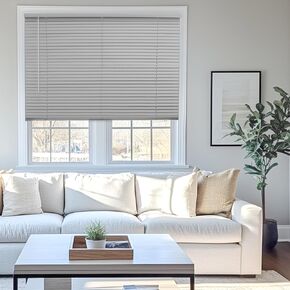 CHICOLOGY Blinds for Windows , Mini Blinds , Window Blinds , Door Blinds , Blinds & Shades , Camper Blinds , Mini Blinds for Windows , Horizontal Window Blinds , Gloss Gray, 29"W X 36"H