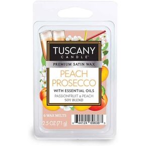 Peach Prosecco Scented Wax Melt Home Fragrance, 2.5 Oz