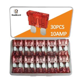 30Pcs 25A Standard Auto Car Blade Fuses for Car Boat Truck SUV Automotive Replacement Fuses