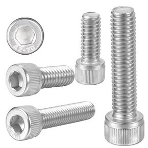3/8-16 x 1" Socket Head Cap Screws A2-70 304 Stainless Steel Bolts Allen Hex Drive Bolts, Fully Threaded,15pcs