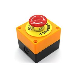 Red Lamp Self Locking Emergency Stop Mushroom Switch Push Button Station 660V