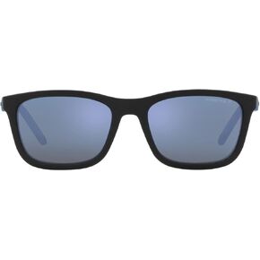 ARNETTE Child Sunglasses Matte Black Frame, Dark Grey Mirror Water Polarized Lenses, 51MM