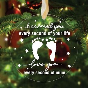 Baby Memorial Ornaments - Miscarriage Gifts for Mothers, Dad - Loss of Baby Sympathy Gifts - Pregnancy Loss Gifts - Miscarriage Ornament (H48)