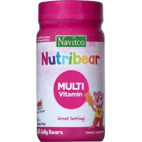 Navitco. Kosher NutriBear Multi Vitamin Great Tasting Jellies - 60 Bears