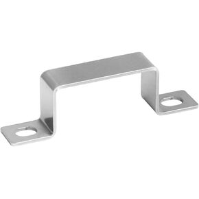 20 PCS 1-1/2" X 3/4" Square Tube Strap Clamp, U Shape Rectangular Bracket Connector, 304 Stainless Steel