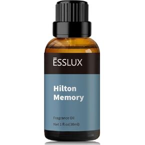 Hilton Memory Fragrance Oil, ESSLUX Aromatherapy Essential Scented Oils, Hotel Scents for Home for Diffuser, Massage, Soap, Candle Making Scents, Perfume, Humidifier, 30 ml