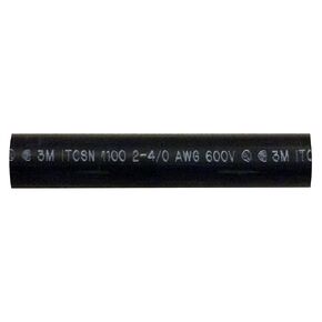 Heavy Dual Wall 3M Adhesive-Lined Heat Shrink Tubing 3:1 Black 1.10" ID 2-4/0 AWG - 6" Inch 1 Each