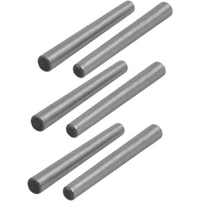 uxcell Carbon Steel GB117 40mm Length 4mm Small End Diameter Taper Pin 6pcs