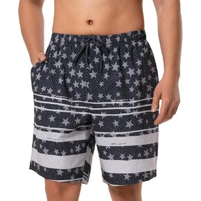 Mens Swim Trunks Quick-Dry 4-Way Stretch w/Ultra Soft Jersey Lining Premium Eco-Friendly Material UPF 50+