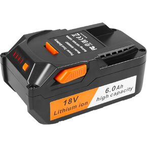 ARyee 18V 6000mAh Battery Replacement Compatible with RIDGID 18V Drill R840087 R840083 R840086 R840085 R840084 Cordless Tools Lithium Ion Battery, 2 Pack