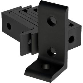 8020, 4176, 10 Series, Aluminum 3 Hole Inside Corner Bracket 90 Degree Angle Bracket for 80/20 T Slot Extruded Aluminum Extrusion (Clear Anodize, 10)