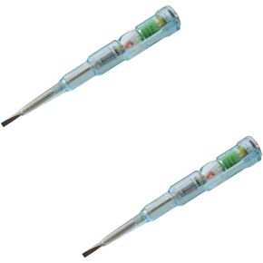 2 قطعة جهاز فحص الدائرة الكهربائية القلم جهاز قياس الجهد الكهربائي مفك 75-250 فولت كاشف الجهد القلم اختبار كهربائي مفك in Kuwait