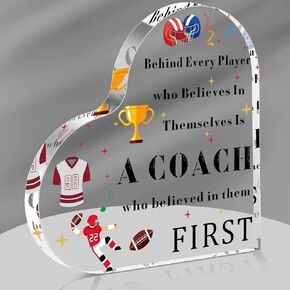 Acrylic Coach Gifts for Coach Thank You Gifts for Coaches Party Decorations Decorative Signs for Soccer Football Volleyball Coach Appreciation Gifts for Graduation Retirement Gift (Volleyball)