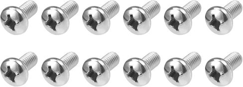 براغي آلة METALLIXITY (M6x12mm) 30 قطعة، مسامير فيليبس كروس 304 من الفولاذ المقاوم للصدأ - لتركيب الأثاث، والمثبتات الميكانيكية، والمعدات المكتبية in Saudi Arabia