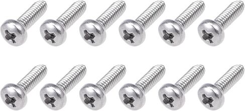 براغي آلة METALLIXITY (M6x12mm) 30 قطعة، مسامير فيليبس كروس 304 من الفولاذ المقاوم للصدأ - لتركيب الأثاث، والمثبتات الميكانيكية، والمعدات المكتبية in Saudi Arabia