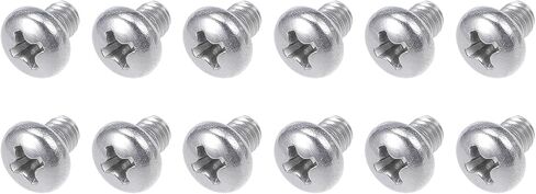 براغي آلة METALLIXITY (M6x12mm) 30 قطعة، مسامير فيليبس كروس 304 من الفولاذ المقاوم للصدأ - لتركيب الأثاث، والمثبتات الميكانيكية، والمعدات المكتبية in Saudi Arabia