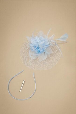 قبعات BABEYOND Fascinators للنساء - قبعة Kentucky Fascinator Derby لحفلات الشاي والريش والزهور الشبكية وعصابة رأس in Saudi Arabia