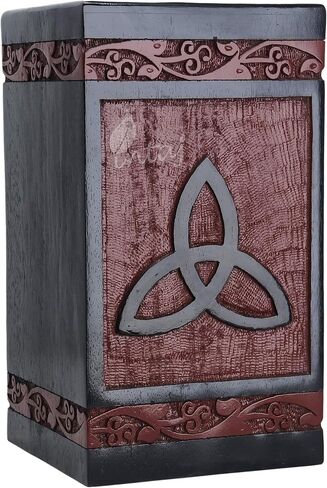 INTAJ Cremation Urns for Human Ashes Small Male Female Wooden Celtic Knot Box and Casket for Ashes Men Women Child Pets Cat Dog Urn Burial Funeral Memorial Urns for Ashes Holds 115 Cubic Inch in Saudi Arabia