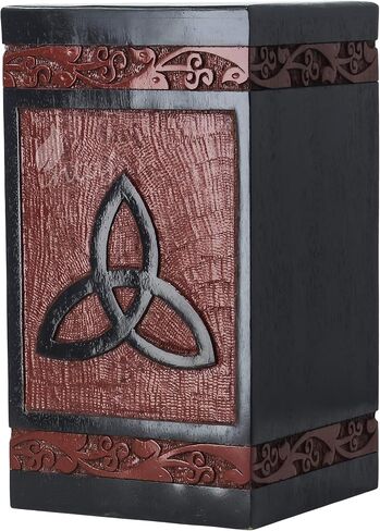 INTAJ Cremation Urns for Human Ashes Small Male Female Wooden Celtic Knot Box and Casket for Ashes Men Women Child Pets Cat Dog Urn Burial Funeral Memorial Urns for Ashes Holds 115 Cubic Inch in Saudi Arabia