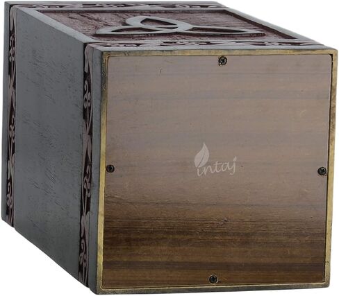 INTAJ Cremation Urns for Human Ashes Small Male Female Wooden Celtic Knot Box and Casket for Ashes Men Women Child Pets Cat Dog Urn Burial Funeral Memorial Urns for Ashes Holds 115 Cubic Inch in Saudi Arabia
