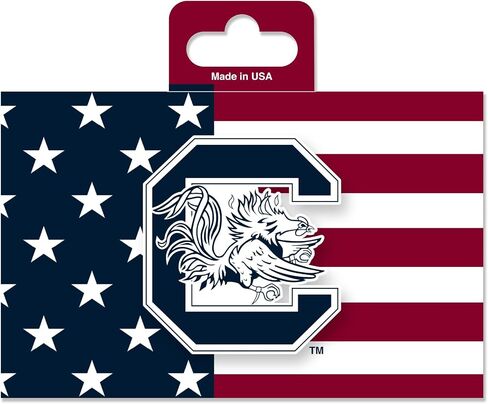 ملصق من الفينيل مقطوع بالقالب مقاس 5 بوصات × 7 بوصات من Rico Industries NCAA BYU Cougars Patriotic - ملحقات السيارة/الشاحنة/المنزل in Saudi Arabia