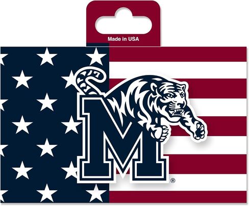 ملصق من الفينيل مقطوع بالقالب مقاس 5 بوصات × 7 بوصات من Rico Industries NCAA BYU Cougars Patriotic - ملحقات السيارة/الشاحنة/المنزل in Saudi Arabia