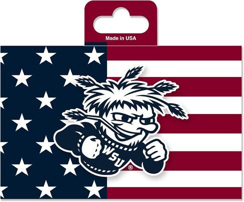 ملصق من الفينيل مقطوع بالقالب مقاس 5 بوصات × 7 بوصات من Rico Industries NCAA BYU Cougars Patriotic - ملحقات السيارة/الشاحنة/المنزل in Saudi Arabia